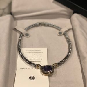 David Yurman Amethyst Albion chain necklace